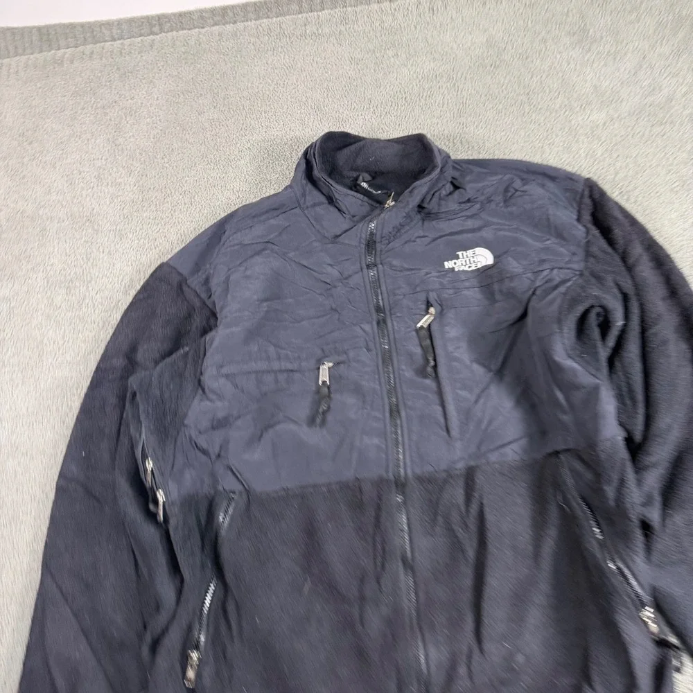 The North Face Mens Denali Fleece Jacket Black Full Zip Size Medium NF00243